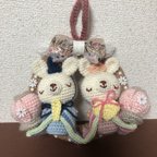 作品ひな祭りに♡ うさぎのお雛様 リース