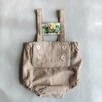 作品[SIZE80][委託戻りのため10%OFF] うさぎ柄チロルサロペット -Rabbit Tyrolean Salopette-