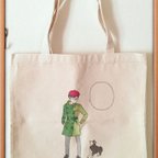 作品【商品入替SALE】手描きMサイズトートバッグ『お気にめすまま』