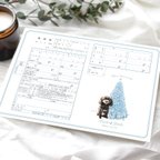 作品デジタルスケッチ加工　ペットの写真を入れて作成する婚姻届　xmas　クリスマスツリー