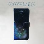 作品＊cosmic＊手帳型iPhoneケース　宇宙模様