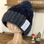 作品 pom pom woolのアランニット