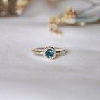 作品Round London Blue Topaz Ring(RSV034_LBT)