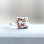 作品『Horse』Wild Horse Square RING / SV925 ≪送料無料≫ 天然石