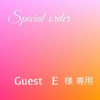 作品Guest  E様　専用ページ