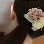 作品お花のヘアゴム