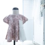 作品90 クラシカル紫陽花のフレアTシャツ(完成品販売）