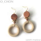 作品《再販》natural＊wood ピアス/イヤリング