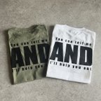 作品新作♪大人のロゴTシャツ「you can tell me」バックプリント