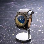作品「月光」手作り時計／ベルトカラー6色 名入れ可