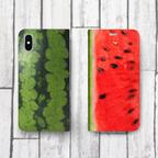 作品リアルフルーツ スイカ🍉 ver1 帯なし 手帳型スマホケース