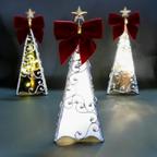 作品新色追加です！#クリスマス 大人のクリスマスツリーランプ　X'mas LEDライト ステンドグラス ランプ