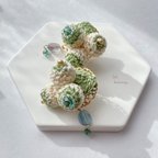 作品＊ボタニカル＊お花の実のレース編みピアス/イヤリング