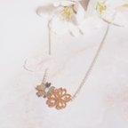 作品Sakura Blossom *〜桜のネックレス〜* (silver×pink gold)