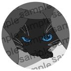 作品【イラスト】布団の中の黒猫ちゃん