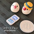 作品◆【ミニチュア】スマートフォン【シルバー】