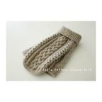 作品完成品 Cable pattern sleeve knit 