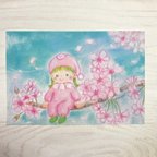 作品(再販)ポストカード 1 桜 さくらちゃん 春