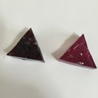 作品濃い紫と薄紫の三角