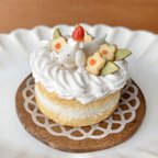 作品【再販】ミニチュア花咲く小道のお散歩ホールケーキ