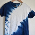 作品本藍染絞りTシャツ