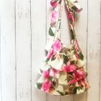 作品ラッフルバッグ vintage botanical