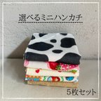 作品【送料込】選べるミニハンカチ　５枚セット