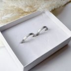作品シルクマット加工 スターダストリング マリッジリング 結婚指輪 名入れ 刻印 ブライダル マリッジリング