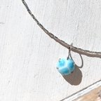 作品♡Earth larimar necklace All silver925♡美しい超トップクオリティラリマー