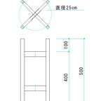 作品【 ズグロのぴーちゃん様専用】4つ足フラワースタンド2550 シングルver. オークcol.