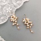 作品 Twig Pearl シャラシャラロングピアス/イヤリング