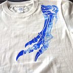 作品ティラノサウルス Adult Tシャツ　バニラホワイト　■Tyrannosaurus T-shirt