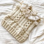 作品◯ 2way hand knit つけ襟　◯ yuka haseyama