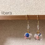 作品ハーバリウムピアス＊フラワー