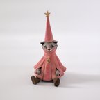 作品とんがり帽子の猫 - 塑像