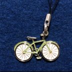 作品緑色の自転車のストラップ
