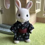 作品シルバニアファミリー　ハンドメイド　お父さん　着物　和服　浴衣