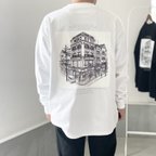 作品『2024新作』USAコットン バックプリント ロングスリーブTシャツ ユニセックス 5色展開 【ホワイト】