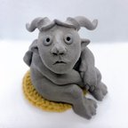 作品陶器人形 BabyGargoyle～ヒコーキ雲 オブジェ ハロウィン