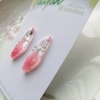 作品桜の花びらピアス