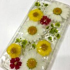 作品押し花スマホケース