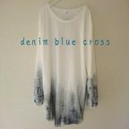 作品【数量限定】denim blue cross T