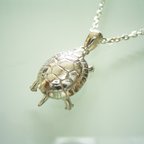 作品シルバー製　水亀のネックレス