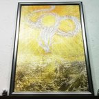 作品風水開運絵画＊神々の唱（うた）～天照白龍　黄金世界～金運財運　人間関係　縁つなぎ