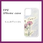 作品iPhone ソフトケース TPU《コスモス 秋桜》iPhone各種対応