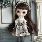 作品【再販】2437 ブライス さんのお洋服　tea party Blythe ブライス アウトフィット 洋服 りかちゃん　22センチドール　うさぎ　リス　ハムスター