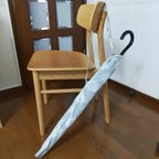 作品☆人気柄☆傘カバー（大人用　吸水布付き）グレー