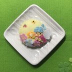 作品【花と妖精♡ 】針山　ピンクッション　裁縫道具