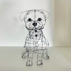 作品pucchipina11 様オーダー　犬の立体ワイヤーアート