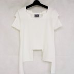 作品【90%セール】ブロックTシャツ【white /S】